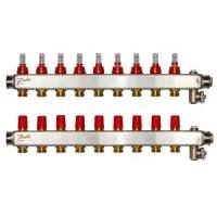 Коллектор Danfoss SSM-F на 9 контуров с расходомерами