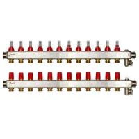 Коллектор Danfoss SSM-F на 12 контуров с расходомерами