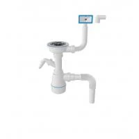 Сифон для мойки Nova с переливом и гофрой 40/50