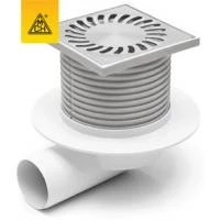 Двухкорпусный трап МСН 445XL с горизонтальным подключением Dn50 с сухим сифоном Neptun с фланцем