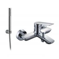 Смеситель для ванны Demm Sleek с душевым шлангом и лейкой хромированный