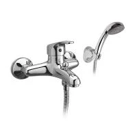 Змішувач для ванни Demm Loe з душовим шлангом і лійкою хромований