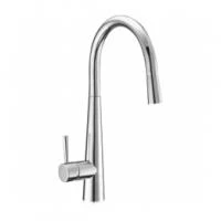 Смеситель для мойки Demm с поворотным изливом и выдвижным душем