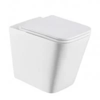 Підвісний унітаз Romstal Square Soft Close з кришкою  49x34x35 см білий матовий