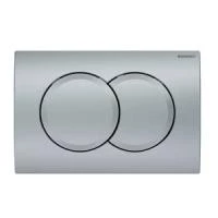 Змивна клавіша Geberit Delta01, для подвійного змиву: Матовий хром