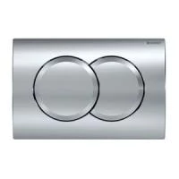Змивна клавіша Geberit Delta01, для подвійного змиву: Глянцевий хром