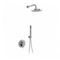 Комплект прихованого монтажу для душу Demm круглий хромований