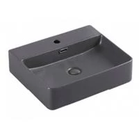 Умивальник накладний KRONER IRIS 50X42 CM Matt dark grey