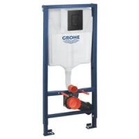 Інсталяція для унітазу Grohe Solido 3-в-1 з чорною кнопкою