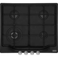 FHSM 604 3G TC ON C газовая поверхность, оникс, 4 конфорки, чугунные решетки