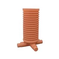 Колодязь ревізійний, 90 градусів, з 3-ма входами 1 вихід з ПЕ d = 200/160 H = 1500 mm DN630