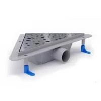 Канал водовідвідний кутовий Styron решітка Краплі глянець