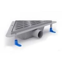 Канал водоотводящий угловой Styron решетка Медиум матовая