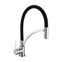 Смеситель для кухни Demm с поворотным изливом черный