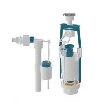 Арматура для змивного бачка універсальна з клапаном бокової подачі