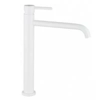 Смеситель высокий SIRIO для умывальника-чаши, белый цвет
