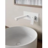 Змішувач прихованого монтажу Orion для умивальника білий