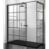 Душевые двери Novellini Kuadra H в стиле лофт L 117-120 x H 200 см