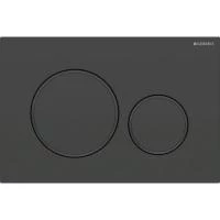 Клавиша Geberit Sigma20 с двойным смывом черного цвета