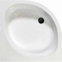 Душовий піддон Belform 90x90 см поглиблений акриловий з панеллю і підставкою