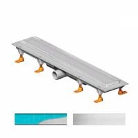 Душевой канал MCH 650 мм с матовой решеткой Классик и под плитку