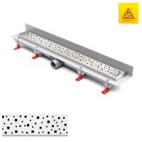 Душевой канал MCH 750 мм с матовой решеткой Квадраты