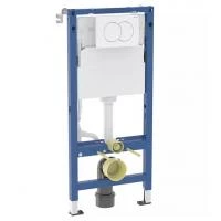 Інсталяція для унітаза DuofixBasic з кріпленням та кліавішою Delta01 (білий глянець)