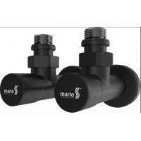 Кран кутовий чорний мат. (подовж.) компл.