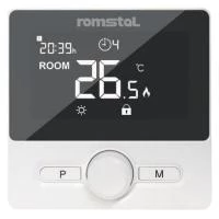 Программируемый термостат Romstal Ecoheat 300 RWT-25Wi-Fi беспроводной черный