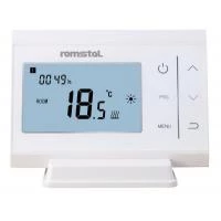 Програмований термостат, Romstal 300, бездротовий, керування через інтернет, білий, RWT11-WIFI
