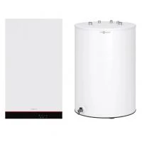 Пакет котел Viessmann Vitodens 050-W BOHA 25 кВт с бойлером 150 л, датчиком и дымоходом