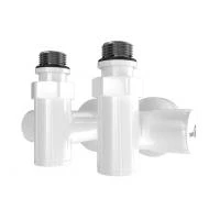 Кран кутовий під ТЕН Mario білий глянець