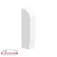 Заглушка левая 18 белая для конвектора Carrera