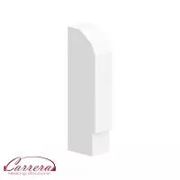 Заглушка ліва 21 біла для конвектора Carrera