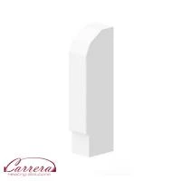 Заглушка права 18 біла для конвектора Carrera 