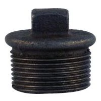 Заглушка чугунная черная 2