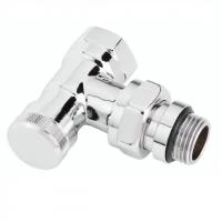 Запірний радіаторний клапан Danfoss RLV-CX DN15 кутовий хромований