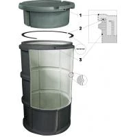 Колодязь для водомірів Valrom із встановленою кришкою 3/4