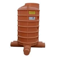 Колодец ревизионный, 90 градусов, из 3-мя входами 1 выход из ПЭ d=160/200 H=2080 mm