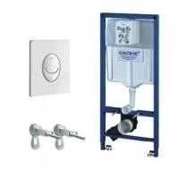 Інсталяція для унітазу Grohe Rapid SL комплект 3-в-1 з білою кнопкою
