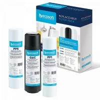 Комплект картриджів Ecosoft 1-2-3 для фільтрів зворотного осмосу зворотного осмосу