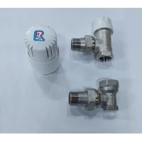 Комплект угловых радиаторных кранов Romstal 1/2