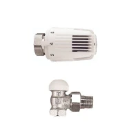 Комплект радиаторный Herz 1/2" термостатический угловой (H1726006+H1772491)