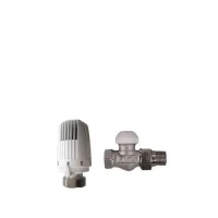 Комплект радиаторный Herz 1/2" термостатический прямой