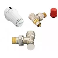 Комплект радиаторный Danfoss RAE+RA-N+RLV-S угловой
