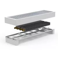 Конвектор підлоговий FR2H-1750 White с решеткой Сатин