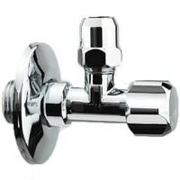 Кран вентильний для підключення сантехприладів кутовий Albertoni 1/2