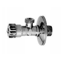 Кран кульовий для підключення сантехприладів кутовий Evro-Termo 1/2