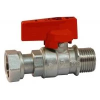 Кран шаровый с накидной гайкой  прямой Bianchi бабочка 1/2