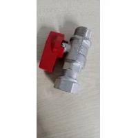 Кран кульовий з накидною гайкою прямий Bianchi метелик 3/4